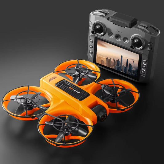 S156 Smart Drone in Vibrant Orange with Dual 1080p Camera, Optical Flow Positioning, and Obstacle Avoidance Sensors - Black Dodz Sri Lanka