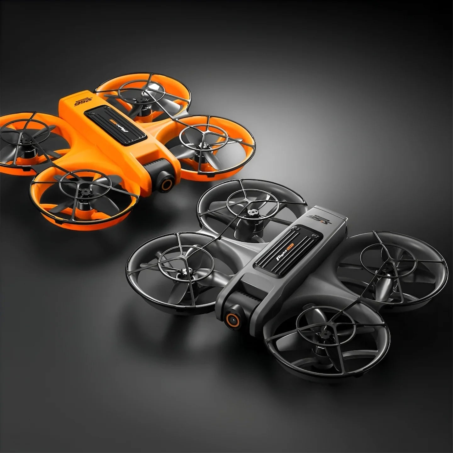 S156 Smart Drone in Vibrant Orange with Dual 1080p Camera, Optical Flow Positioning, and Obstacle Avoidance Sensors - Black Dodz Sri Lanka