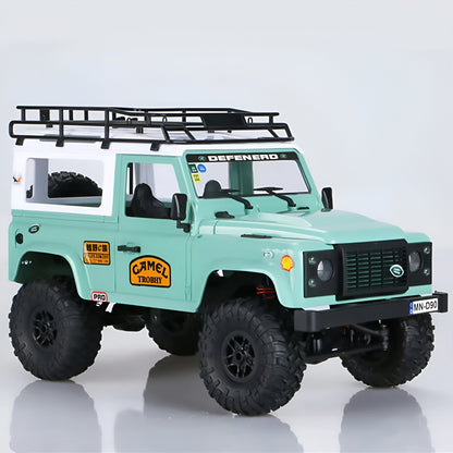 MN D90 RC Defender Full RTR Set including 2.4GHz Remote Controller, Rechargeable Battery, and USB Charger - Black Dodz