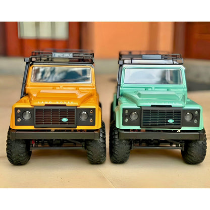 Detailed 1:12 Scale Hard Body Shell of the MN D90 Land Rover Defender Clone with Scale Interior Accessories - Black Dodz