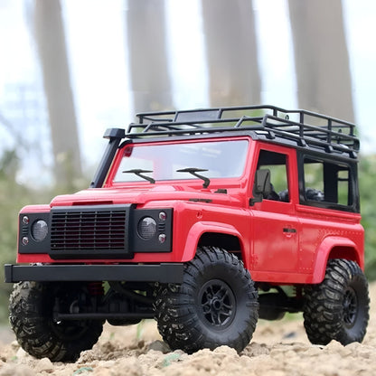 MN D90 4x4 Defender RC Truck Climbing Rugged Terrain with High-Grip Rubber Tires and 4WD Power - Black Dodz Sri Lanka