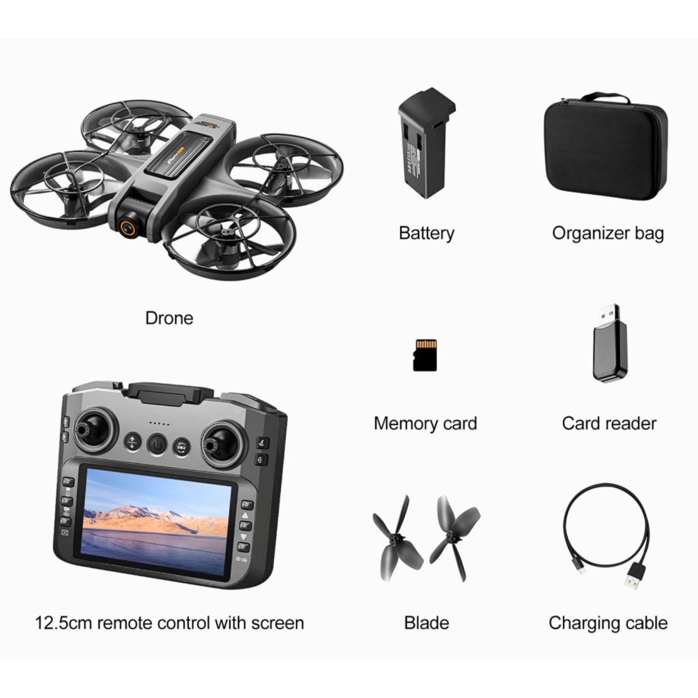 S156 Smart Drone in Vibrant Orange with Dual 1080p Camera, Optical Flow Positioning, and Obstacle Avoidance Sensors - Black Dodz Sri Lanka