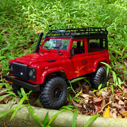 Professional 4WD Chassis of MN D90 RC Crawler featuring Multi-Link Suspension and Upgradable Drivetrain - Black Dodz